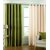Geonature Green  Beige Polyster Door Curtains Set Of 4 Size 4x7 (G4CR7F-37)