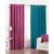 Geonature Pink  Aqua Polyster Door Curtains Set Of 4 Size 4x7 (G4CR7F-49)