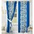 Geonature Blue Kolavery Polyster Door Curtains Set Of 4 Size 4x7 (G4CR7F-51)