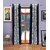 Geonature Black Kolavery Polyster Door Curtains Set Of 4 Size 4x7 (G4CR7F-92)