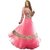 Pink Georgette Embroidered Semi-stitched Gown