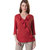 The Office Walk Frill Wave Rust Top