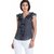The Office Walk Sleeveless Frill Wave Grey Top