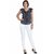The Office Walk Sleeveless Frill Wave Grey Top