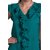 The Office Walk Sleeveless Frill Wave Green Top