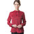 The Office Walk Strapped Collar Maroon Top