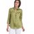 The Office Walk Green Cotton Shirt