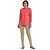 The Office Walk Red Cotton Shirt