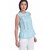 The Office Walk Soft Cotton Blue Top With Lace