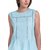 The Office Walk Soft Cotton Blue Top With Lace