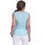 The Office Walk Soft Cotton Blue Top With Lace
