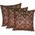 zikrak exim Print brown 3 pc set 12 x 12 inches