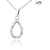 Rhodium Plated Diamond Pendant by 24Karats