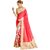 Samskruti Sarees Womens Raw Silk Saree Red Color