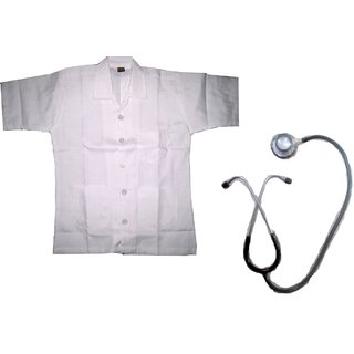 Doctor Coat Fancy dress costume with stethescope for kids