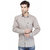 Seven Stitches Mens Cotton Linen Khaki Slim Fit Shirts