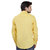Seven Stitches Mens Cotton Linen Yellow Slim Fit Shirts