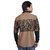 Seven Stitches Mens Cotton Satin Print Brown Slim Fit Shirts