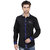 Seven Stitches Mens Plain Cotton Satin Black Slim Fit Shirts