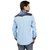 Seven Stitches Mens Cotton Blue Slim Fit Shirts