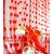 Geonature Red Heart Curtains Set of 4 size 4x7 (GHC4-73)