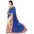 VEERANGANA Firstloot Elegant Patch Bordered Georgette Jacquard Saree