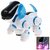 Smart robot dog battery operated light & music with full body movements