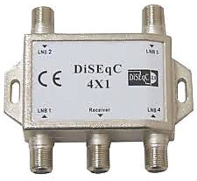 4 in 1 DisEqC Switch for multiple LNB - For ku-band and C-Band Satellites