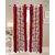 Geonature Red Kolavery Polyster Door Curtains Set Of 4 Size 4x7 (G4CR7F-153)