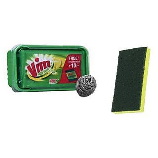 Buy Vim Bar with Scrubber +Steel Scrubber Online @ ₹175 from ShopClues