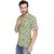 SBA Green And Yellow Color Printed Casual Shirt