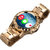 Bingo C1 Golden Smart Watch with Removable Strap Supports Android  IOS System