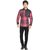 Red Country Classy Red-black Cotton Slim Fit Men Club Wear Shirt