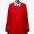 Rumourss A-Line Red Cotton Plain Long Slim Fit Kurtas For Women