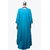 Rumourss A-Line Blue Cotton Plain Long Slim Fit Kurtas For Women