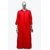 Rumourss A-Line Red Cotton Plain Long Slim Fit Kurtas For Women