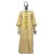 Rumourss A-Line Beige Cotton Printed Long Slim Fit Kurtas For Women