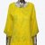 Rumourss A-Line yellow Cotton Printed Long Slim Fit Kurtas For Women