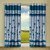Geonature Blue Pannel Polyster Door Curtains Set Of 4 Size 4x7 (A-4C7F40)