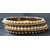 Pearl two line golden bangle