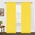 Geonature Yellow polyster Eyelet Door Curtains Set Of 6 Size 4X7 (G6CR7F-2)