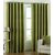 Geonature Green polyster Eyelet Door Curtains Set Of 6 Size 4X7 (G6CR7F-4)