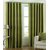Geonature Green polyster Eyelet Door Curtains Set Of 6 Size 4X7 (G6CR7F-32)