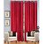 Geonature Red polyster Eyelet Door Curtains Set Of 6 Size 4X7 (G6CR7F-124)