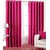 Geonature Rani Pink polyster Eyelet Door Curtains Set Of 6 Size 4X7 (G6CR7F-131)