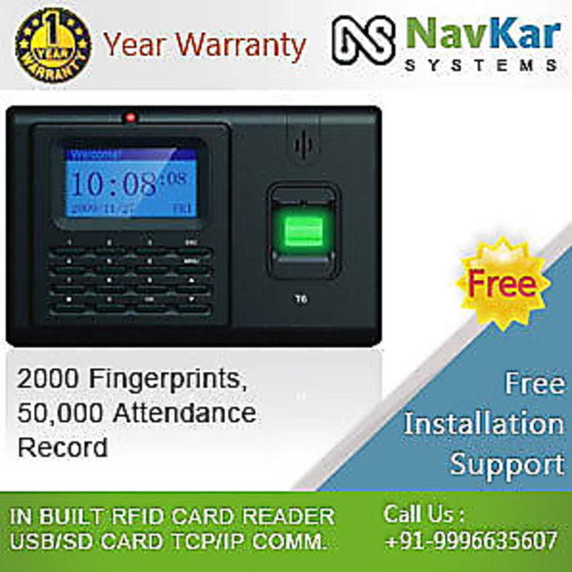 Biometric Fingerprint + RFID Card based Time Attendance System