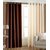 Geonature Brown And Cream polyster Eyelet Door Curtains Set Of 6 Size 4X7 (G6CR7F-145)