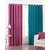 Geonature Pink And Aqua polyster Eyelet Door Curtains Set Of 6 Size 4X7 (G6CR7F-149)
