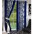 Geonature Blue Kolavery polyster Eyelet Door Curtains Set Of 6 Size 4X7 (G6CR7F-188)