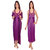 @rk Short Satin Purple color Nighty ,Gown,Sleepware,Robes,Night Dress